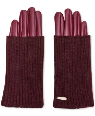Women's Mixed-Media Gloves