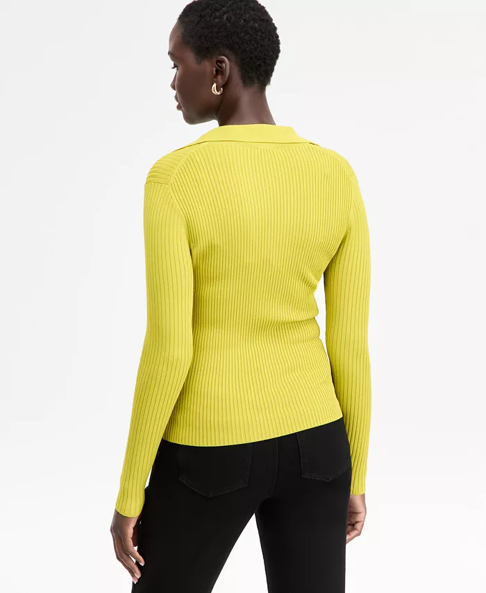 Women's Johnny Collar Sweater - thumbnail 2