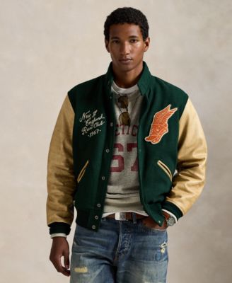 Polo Ralph Lauren - Men's Wool-Blend Twill Letter Jacket