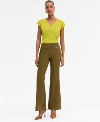 Women's Flared-Leg Pull-On Pants, 0P-18, Exclusively at Macy's
