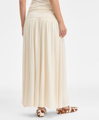 Women's Ruched-Waist Maxi Skirt, Macy's Exclusive
