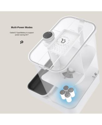 All-in-One Smart Pet Feeder - Cat Feeder & Dog Feeder - Multi Pet Feeder - Dual Hopper - Customizable Feeding Meal Tracking via App - 5g&2.4g Wi-Fi