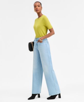 Women's High-Rise Wide-Leg Jeans, Macy's Exclusive 