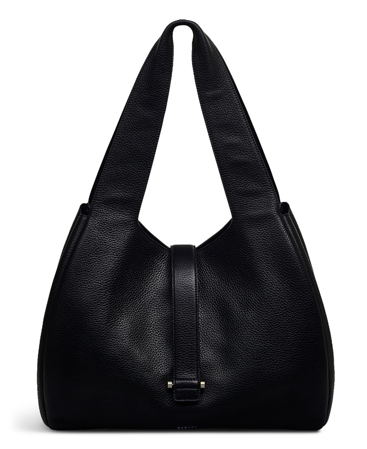 Sloane Street Large Zip Top Shoulder Bag - Black
