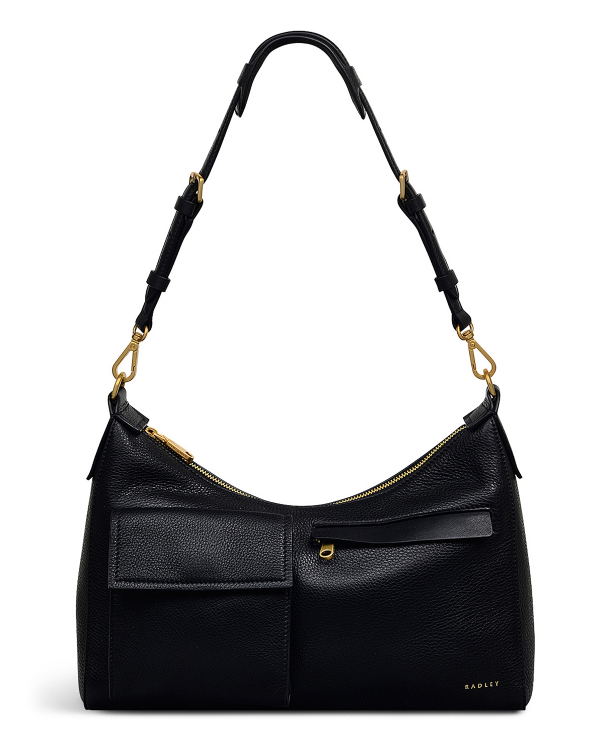 Norbury Close Small Zip Top Shoulder Bag - Biscuit