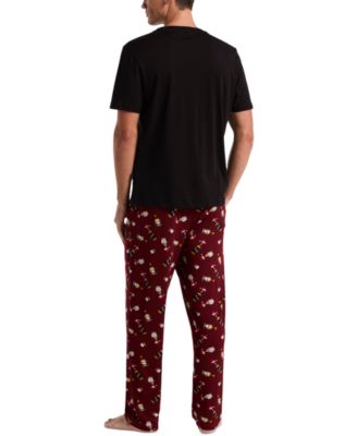 Men's Deluxe Touch Cocktail-Print Pajama Pants