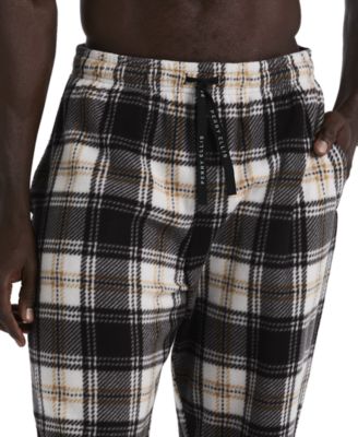 Men's Solid Shirt & Buffalo Plaid Pajama Set