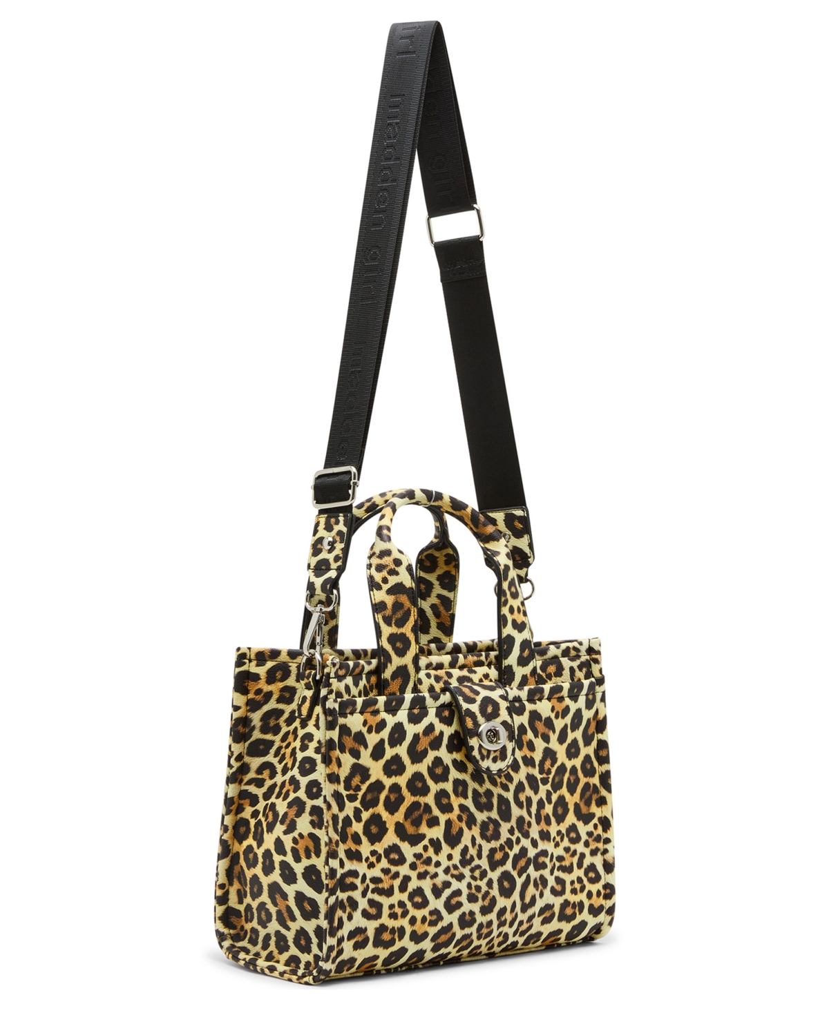 Madden Girl Imogen Zipper Mid-size Tote Bag In Brown