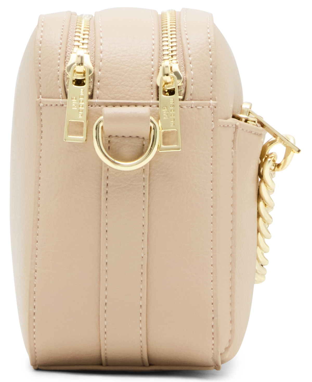 Madden Girl Tara Zipper Crossbody Camera Bag In Brown