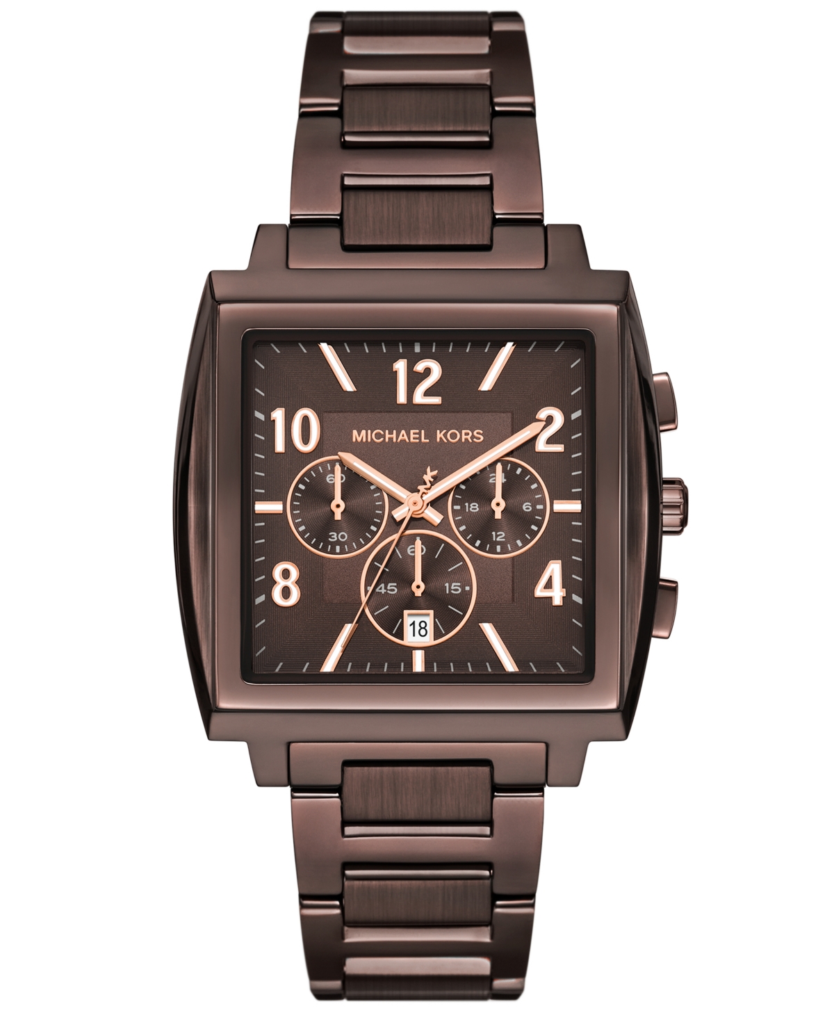 Michael Kors Oversized Rhys Brown-tone Watch