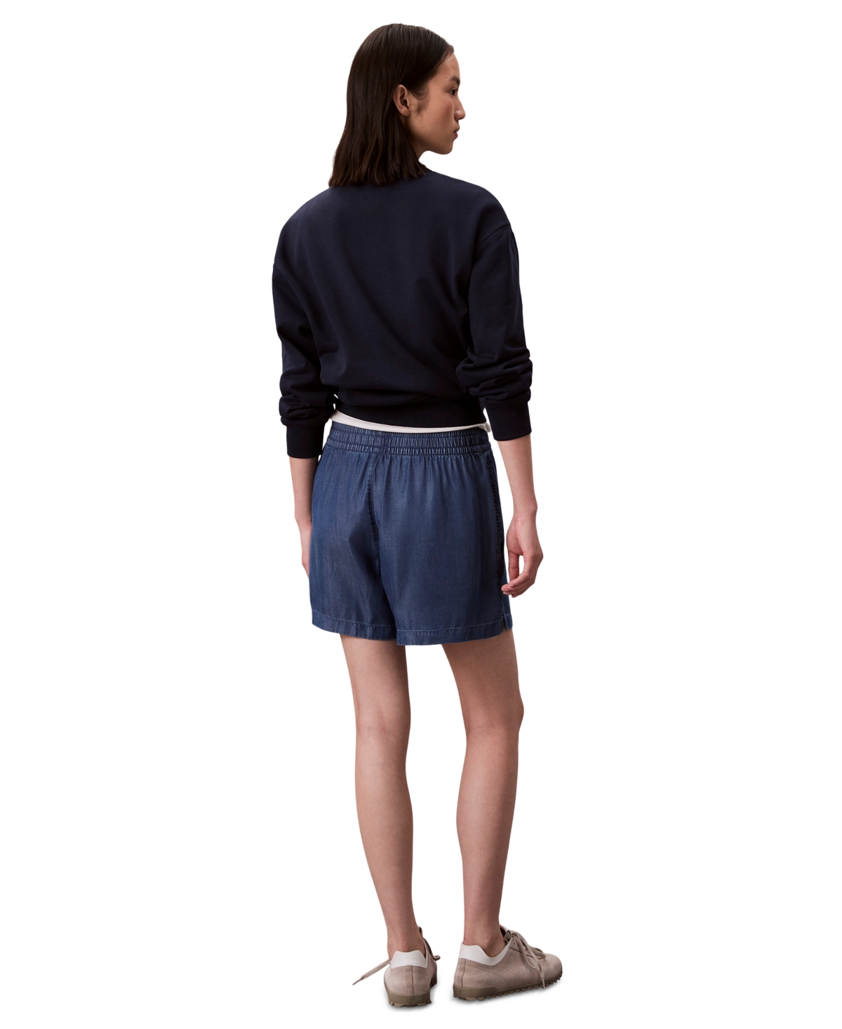 Calvin Klein Jeans Women's Chambray Pull-On Shorts