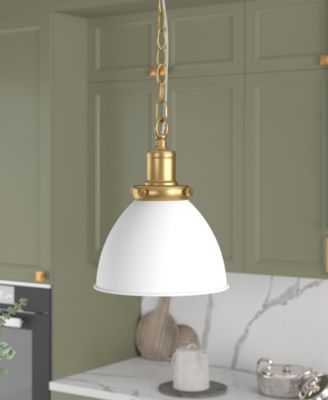 Elodie 8" Metal Pendant with Metal Shade