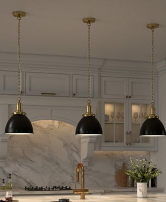 Elodie 12" Metal Pendant with Metal Shade