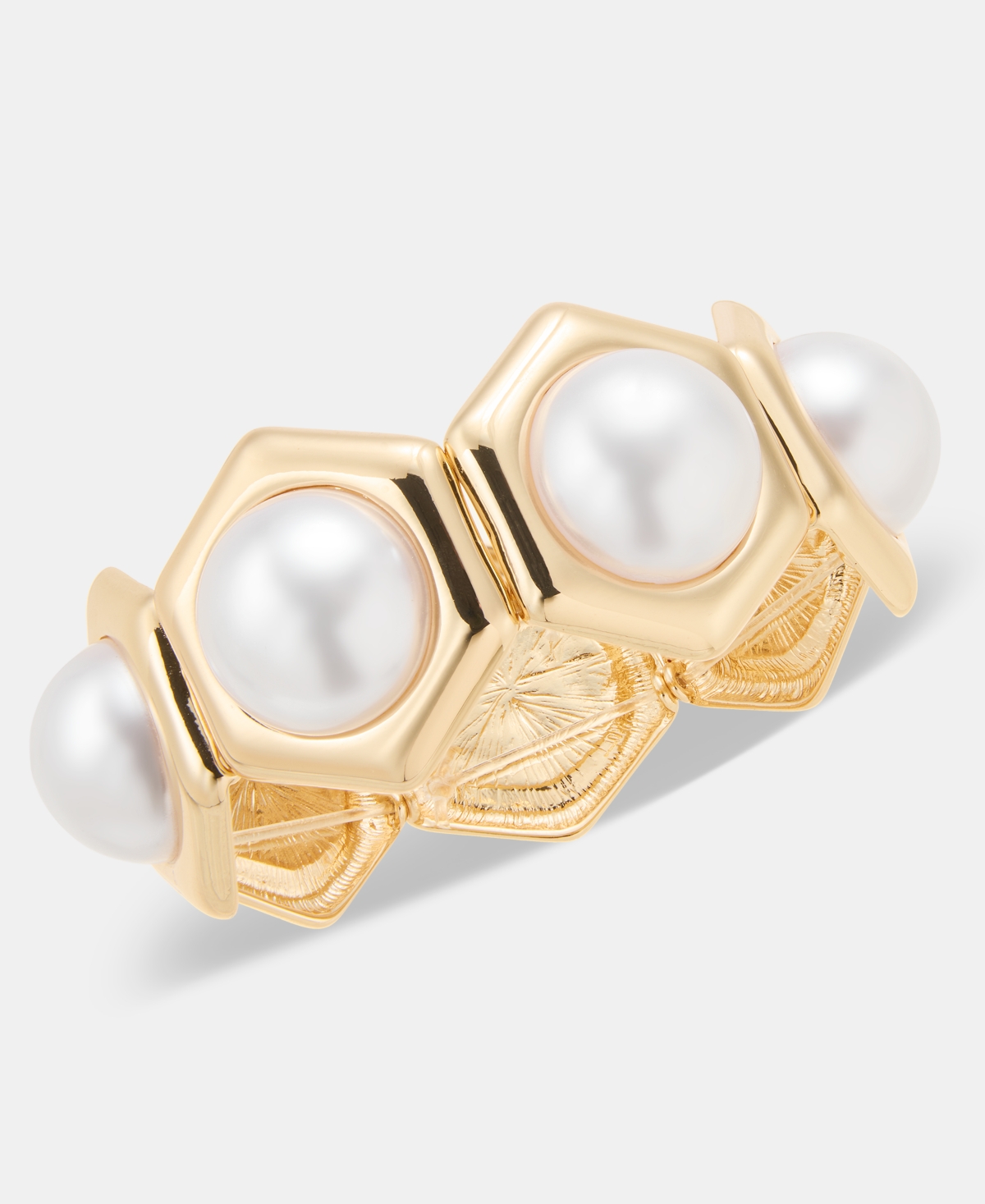 Inc International Concepts Imitation Pearl Stretch Bracelet, Macy's Exclusive In Multi