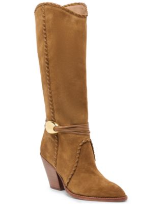 Dolce Vita - Women's Jody Whipstitch Tall Heeled Western Boots