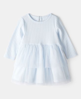 Carter's - Baby Girls Long-Sleeve Tiered Tulle Dress