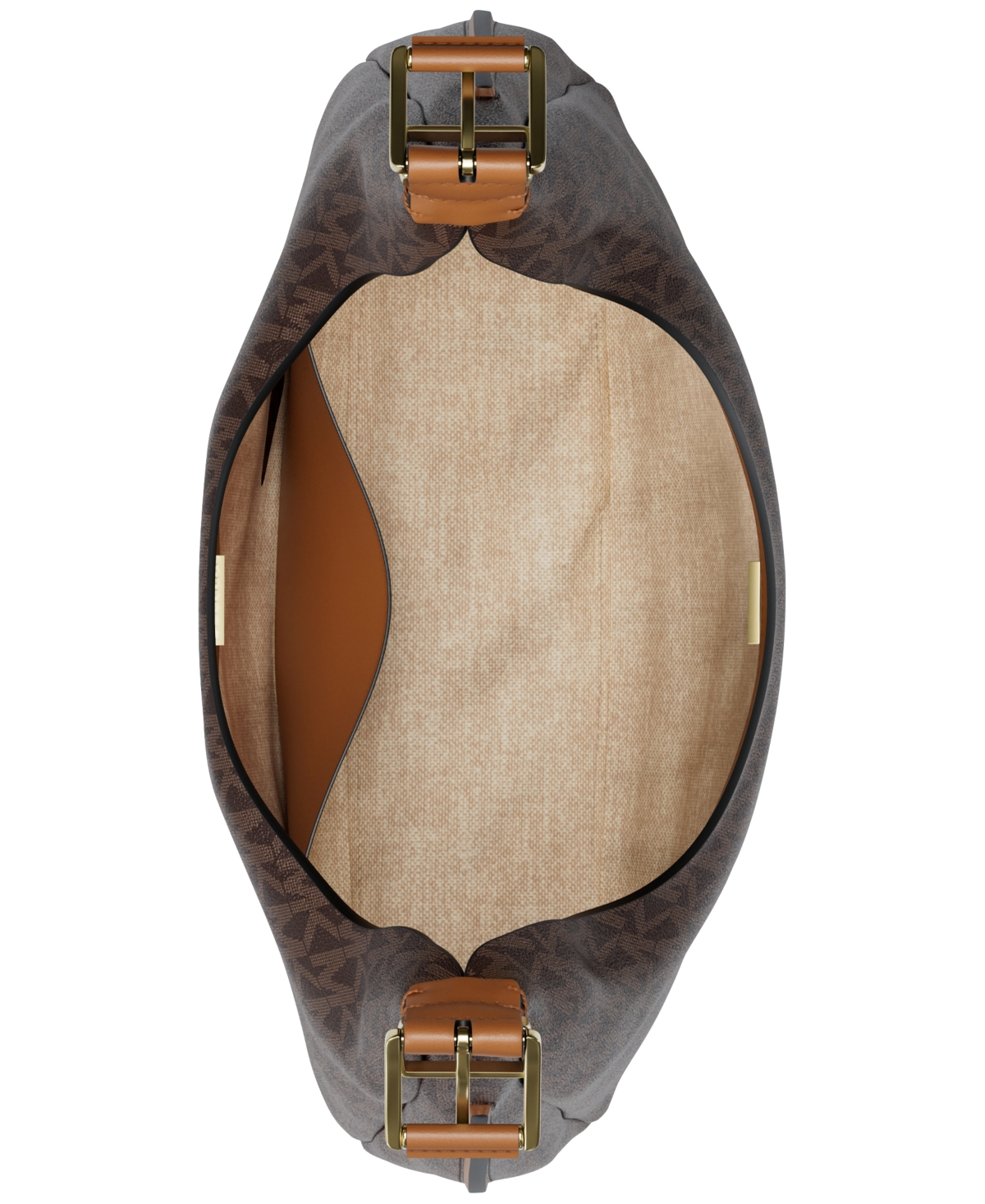 Michael Kors Michael  Nolita Large Hobo Shoulder Bag In Brown