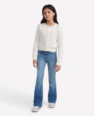 Girls High Rise Flared Jeans