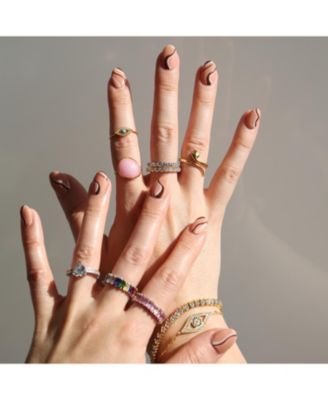 Jewelry 15 CT CZ Round Solitaire Swirl S Wave Link Tennis Bracelet Yellow Gold Plated Sterling Silver Rhodium