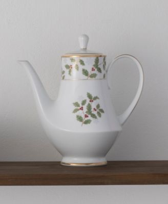 Holly & Berry Gold Coffee Server, 49 oz.