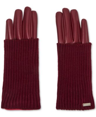 Women's Mixed-Media Gloves