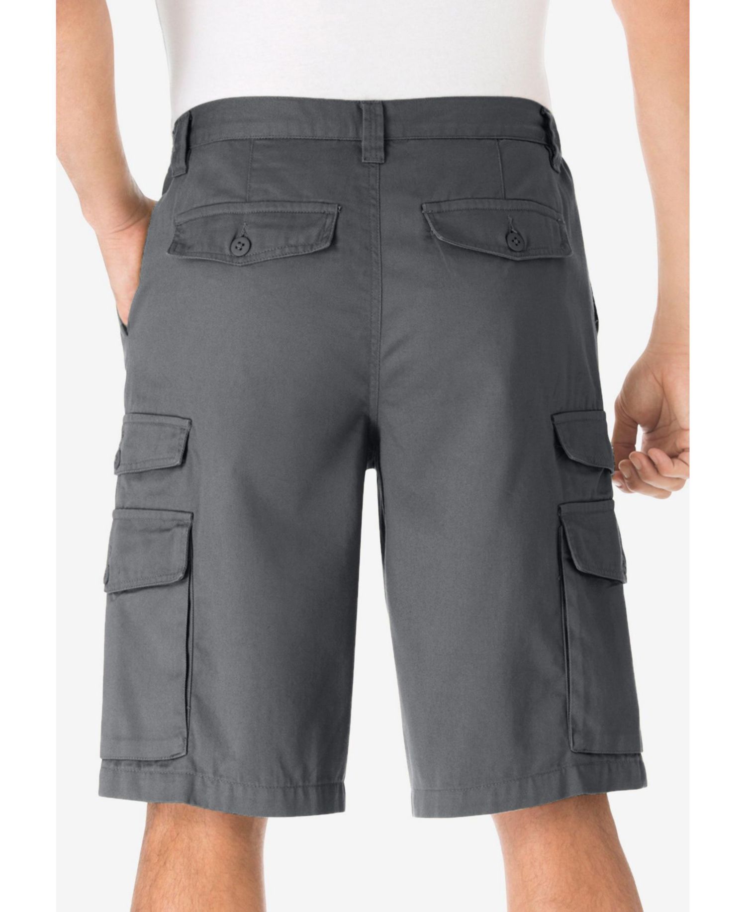 Men's 12 inch Side Elastic Cargo Shorts