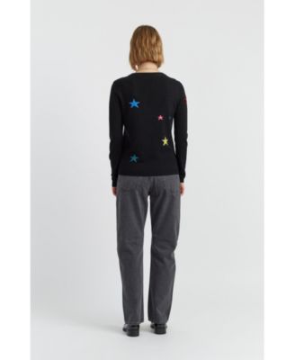 Women's Wool Cashmere Star Sweater