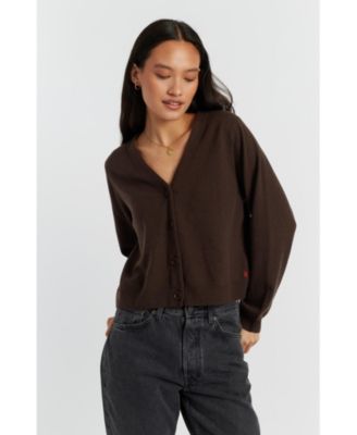 Women's Chinti and Parker Wool Cashmere Cropped Cardigan