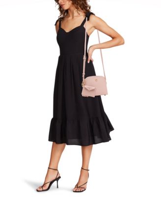 Dome Zip Top Detachable Card Case Crossbody Bag