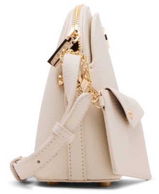 Dome Zip Top Detachable Card Case Crossbody Bag