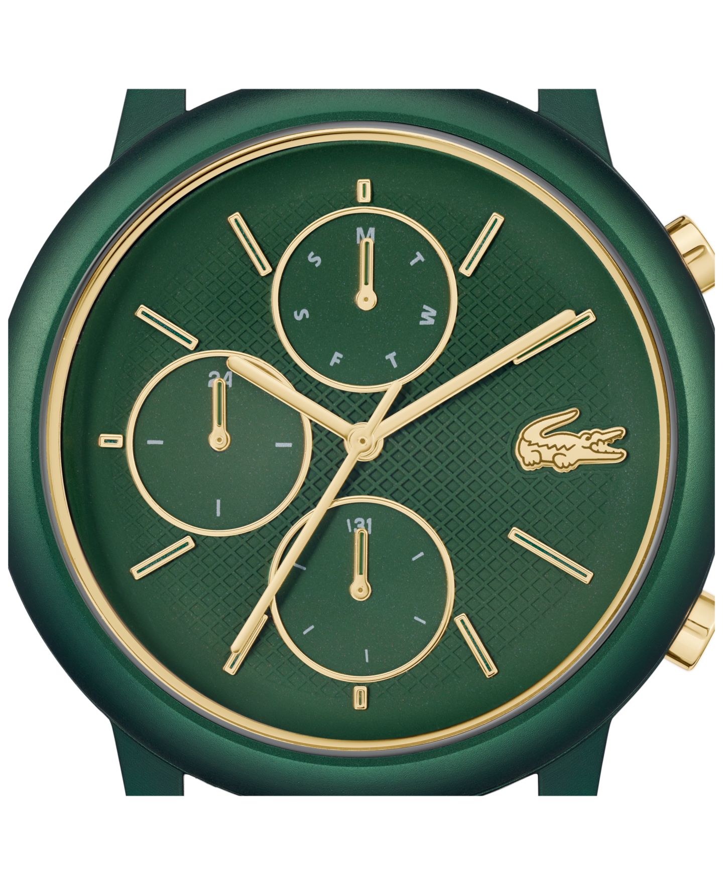 Мужские часы Lacoste L.12.12 Move Green Silicone Strap Watch, 42mm — фото 4