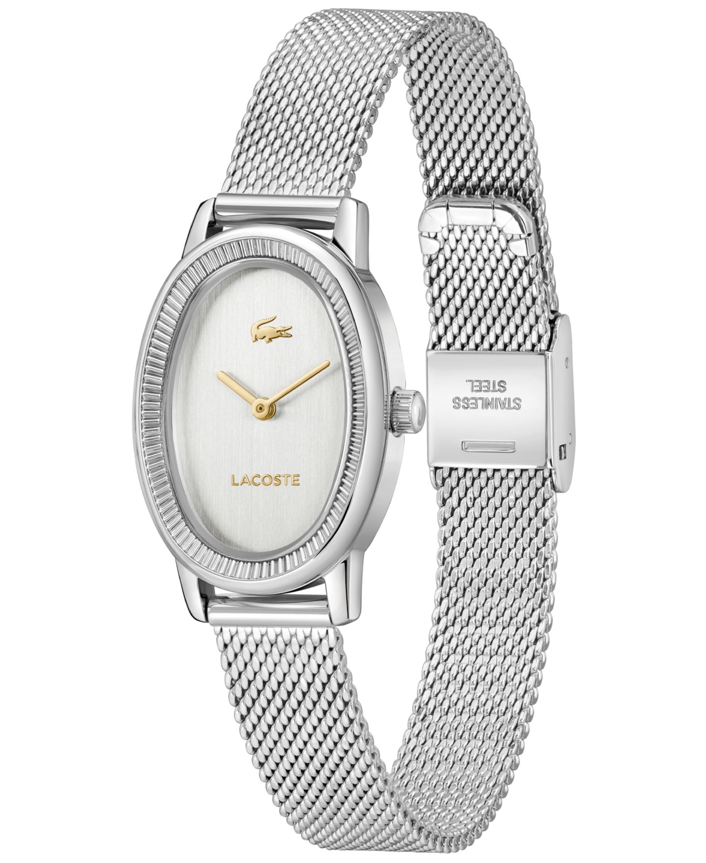 Женские часы Lacoste Parisienne Silver Tone Stainless Steel Bracelet Watch, 22mm — фото 3