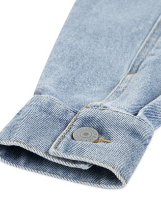 Big Girls Oversized Western Trucker Jacket