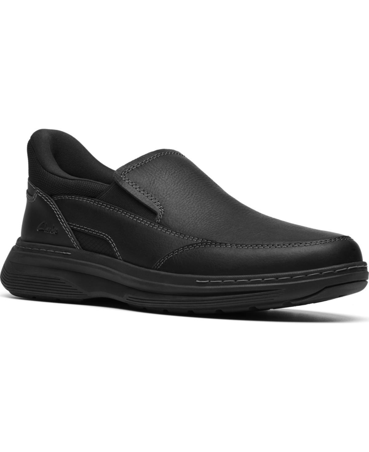 Men's Craftwell Step Dress Casual Slip On Sneakers - Black tumbled leather