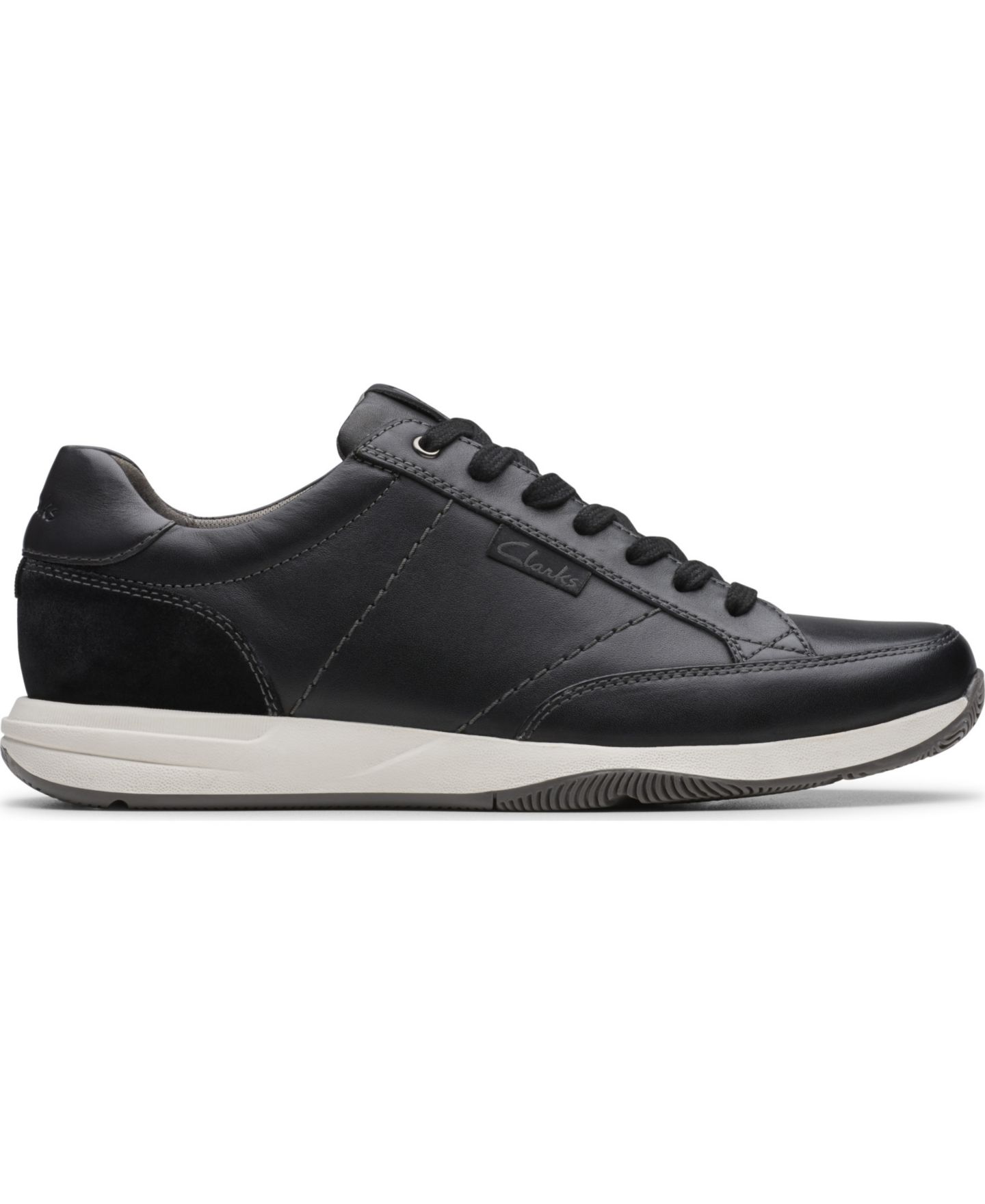 Мужские кроссовки Clarks Townview Casual Lace Up, цвет: Чёрный кожаный — фото 2