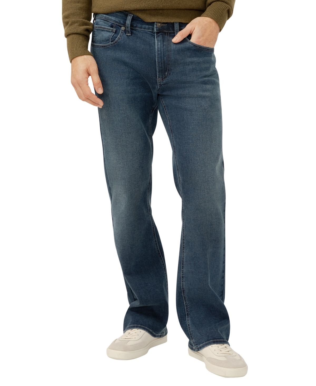 Men's Zac Relaxed Fit Straight Leg Jeans - Saddle