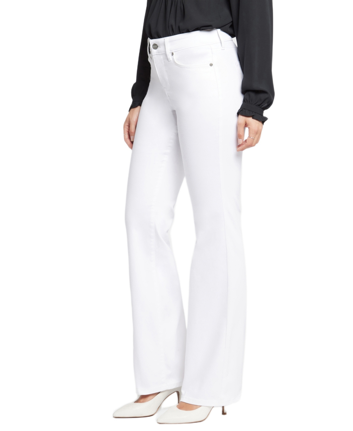 Nydj Petite Balloon Ankle Denim Jeans In White