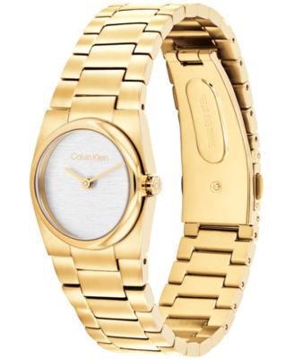 Women's CK Unite Gold Tone Stainless Steel Bracelet Watch 26mm