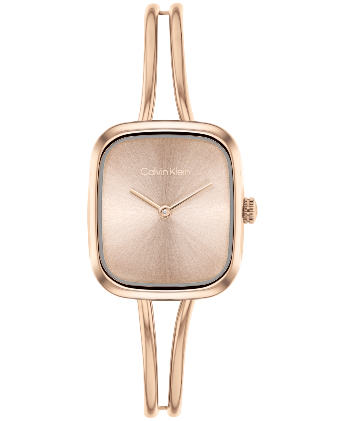 Calvin Klein Women's Ck Adore Rose Gold Tone Stainless Steel Bangle Bracelet Watch 20.8mm