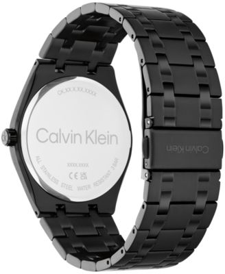 Men's CK Motion Black IP Stainless Steel Bracelet Watch 39mm