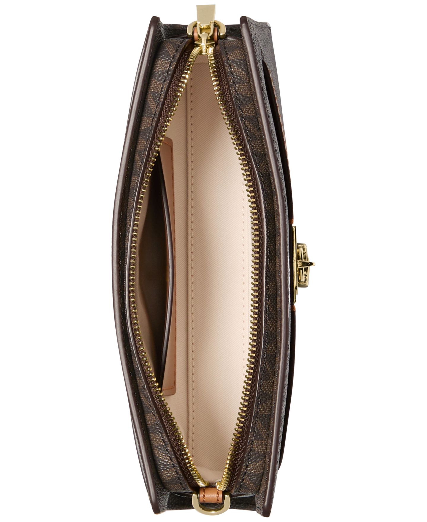 Женская сумка Michael Kors Hamilton Small Logo Convertible Crossbody, цвет: Коричневый — фото 3