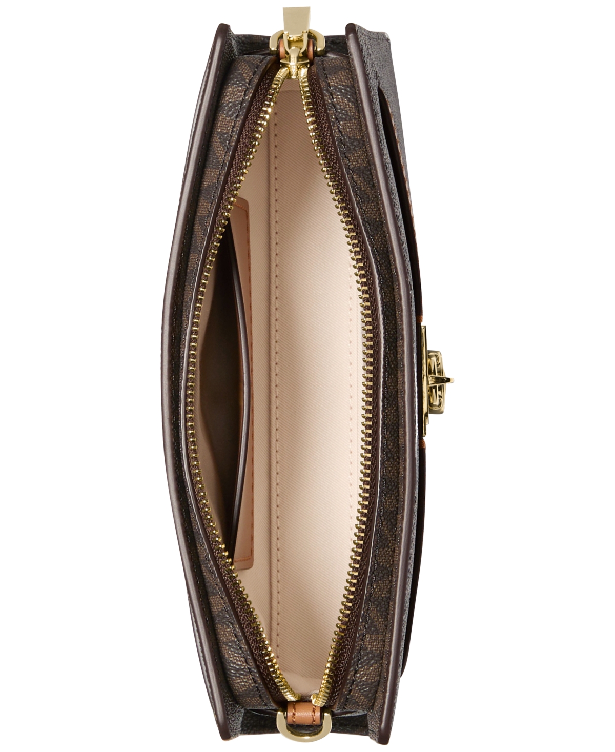 Michael Kors Hamilton Small Logo Convertible Crossbody In Brown