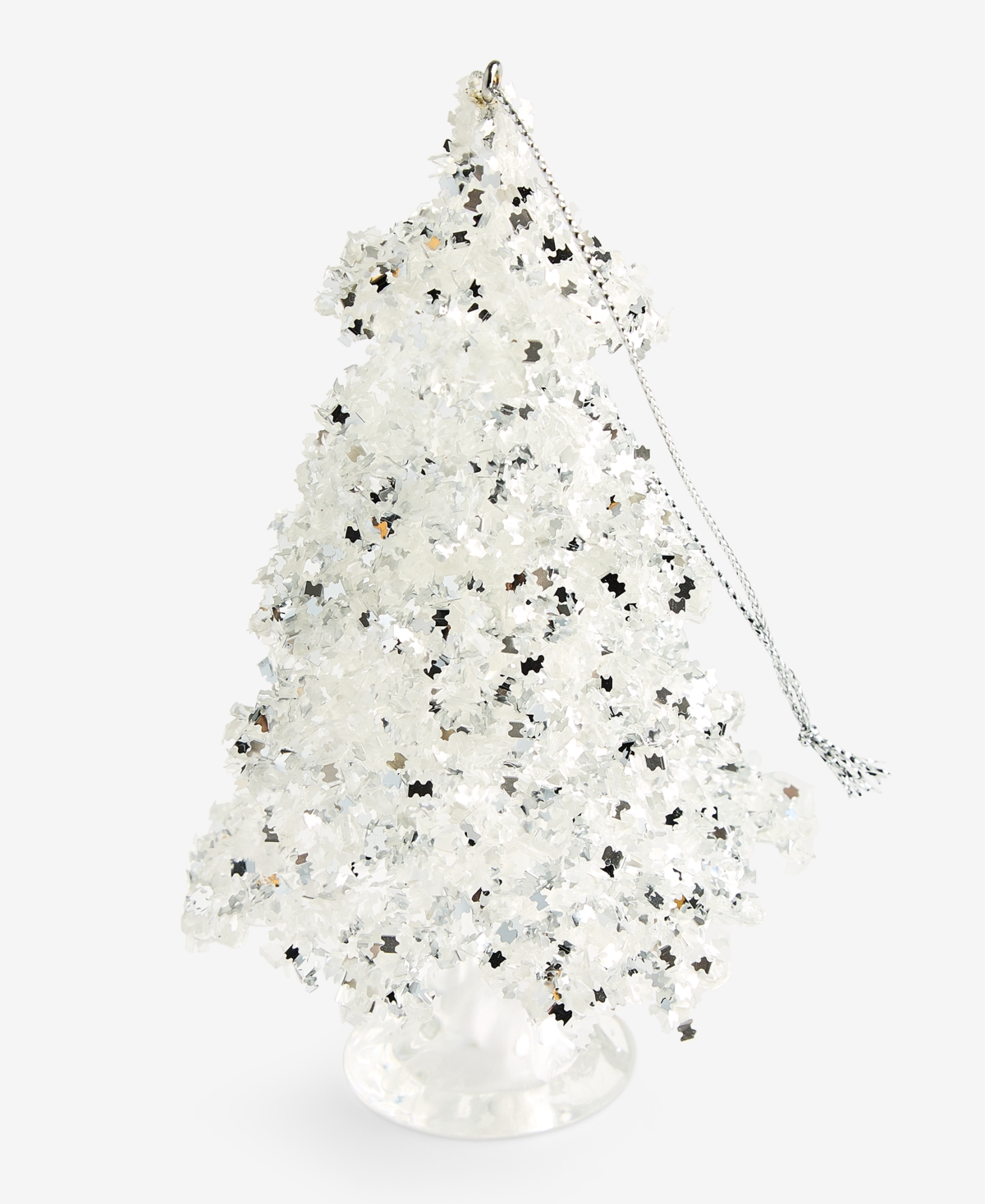 Holiday Lane Christmas Glitters Clear Tree Ornament, Macy's Exclusive In Multi