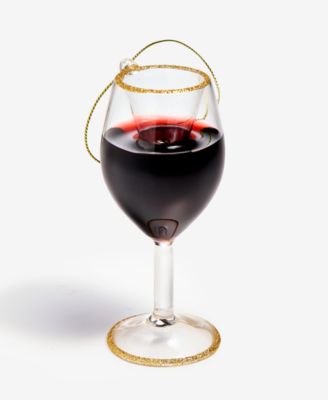 Spirits Red Wine Glass Ornament, Macy's Exclusive 