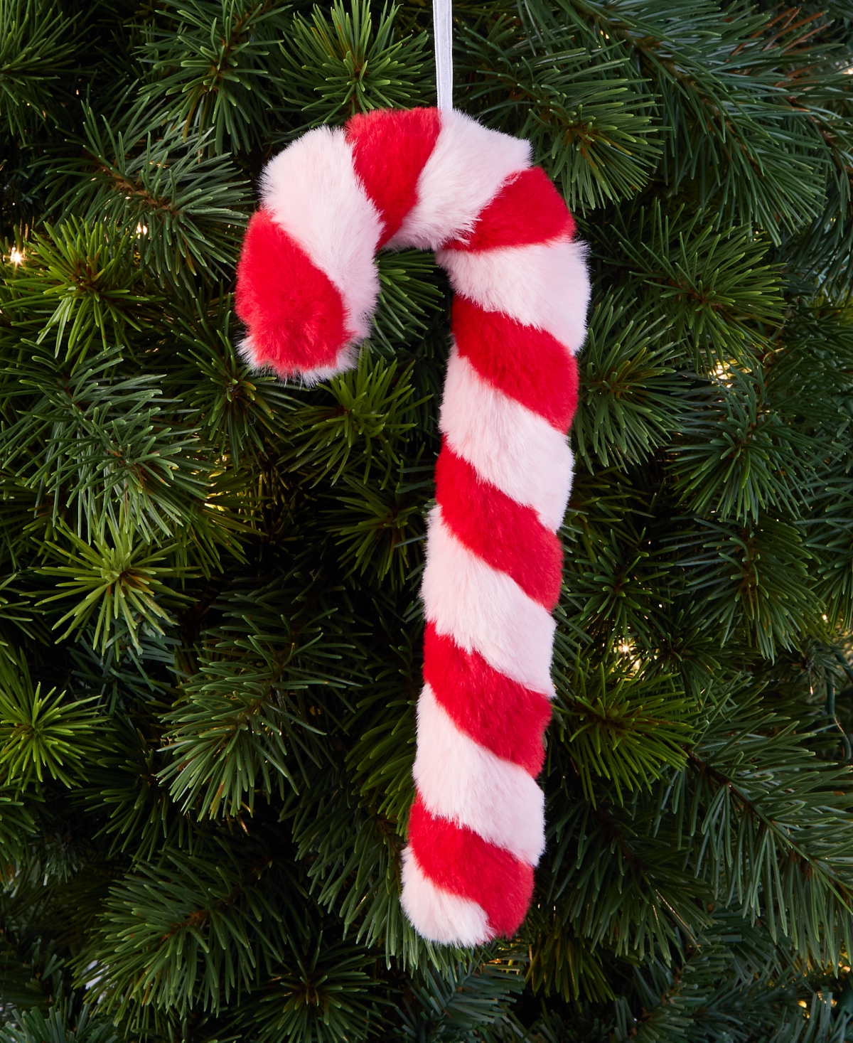 Holiday Lane Tiny Tidings Candy Cane Ornament, Macy's Exclusive In Transparent