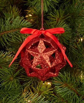 Christmas Glitters Star Ball Ornament, Macy's Exclusive 