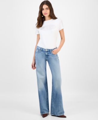 GUESS - Women's Low-Rise Slouchy-Fit Jeans