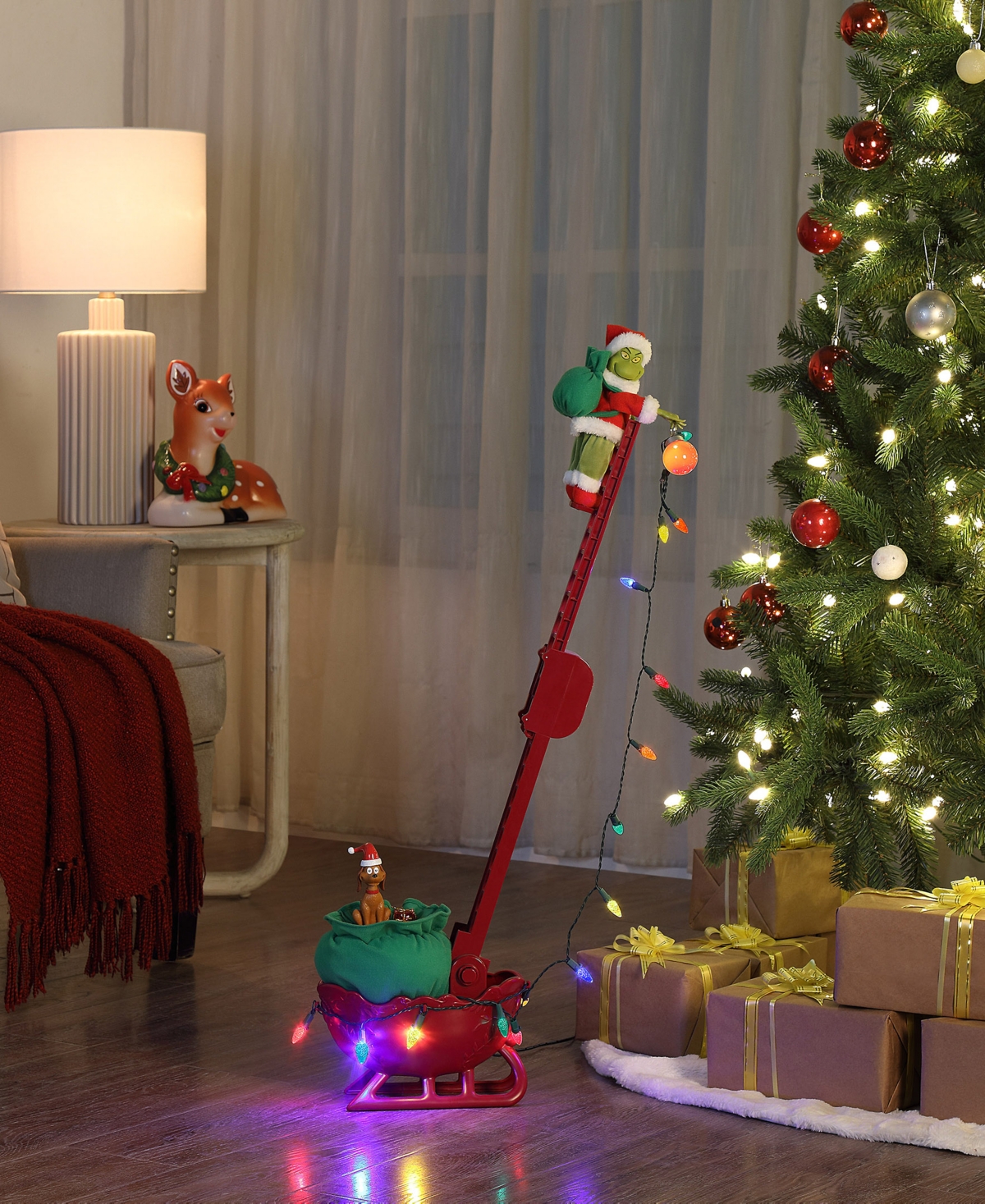 Mr. Christmas Grinch's Utility Sleigh In Multi