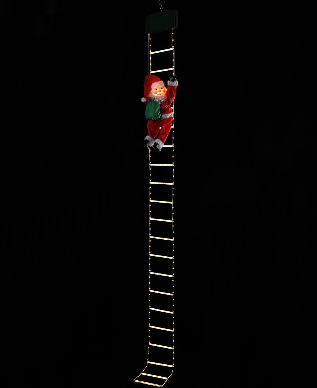 Mr. Christmas Super Climbing Outdoor Rope Ladder Climbing Santa In Multi
