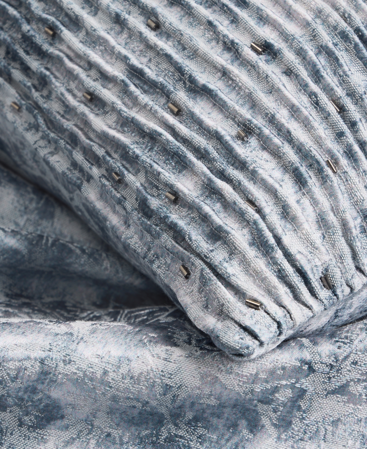 Hotel Collection Crystalline Micropleated Decorative Pillow, 14" X 22", Macy's Exclusive In Gray